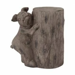 Litton Lane Brown Modern farmhouse Pig Garden Sculpture, 16 in. x 10 in. x 16 in.