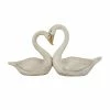 Litton Lane 17 in. White Magnesium Oxide Country Cottage Bird Garden Sculpture -Litton Lane Sales Store litton lane garden statues 040473 64 1000