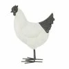 Litton Lane 17 in. White Polystone French Country Chicken Garden Sculpture -Litton Lane Sales Store litton lane garden statues 040617 64 1000