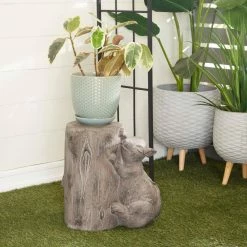 Litton Lane Brown Modern farmhouse Mouse Garden Sculpture, 16 in. x 9 in. x 16 in. -Litton Lane Sales Store litton lane garden statues 040701 31 1000