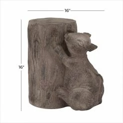 Litton Lane Brown Modern farmhouse Mouse Garden Sculpture, 16 in. x 9 in. x 16 in. -Litton Lane Sales Store litton lane garden statues 040701 76 1000