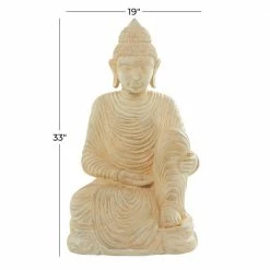 Litton Lane 33 in. Garden Buddha Sculpture -Litton Lane Sales Store litton lane garden statues 040753 76 1000
