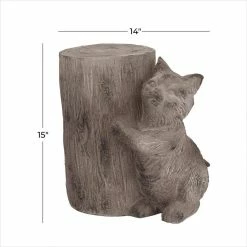 Litton Lane Brown Modern farmhouse Fox Garden Sculpture, 14 in. x 10 in. x 15 in. -Litton Lane Sales Store litton lane garden statues 040945 76 1000