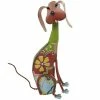 Litton Lane 19 in. Multi-Colored Metal Eclectic Dog Garden Sculpture