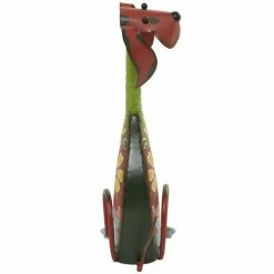 Litton Lane 19 in. Multi-Colored Metal Eclectic Dog Garden Sculpture -Litton Lane Sales Store litton lane garden statues 042970 66 1000