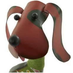 Litton Lane 19 in. Multi-Colored Metal Eclectic Dog Garden Sculpture -Litton Lane Sales Store litton lane garden statues 042970 a0 1000