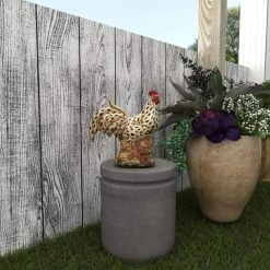 Litton Lane 14 in. Beige Ceramic Farmhouse Birds Garden Sculpture 17 Litton Lane 14 in. Beige Ceramic Farmhouse Birds Garden Sculpture -Litton Lane Sales Store litton lane garden statues 40744 1f 1000