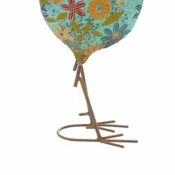 Litton Lane 17 in. Indoor Outdoor Distressed Standing Rooster Garden Sculpture with U Shaped Feet -Litton Lane Sales Store litton lane garden statues 55233 1d 1000