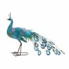 Litton Lane 20 in. Turquoise Metal Eclectic Bird Garden Sculpture -Litton Lane Sales Store litton lane garden statues 55238 64 1000