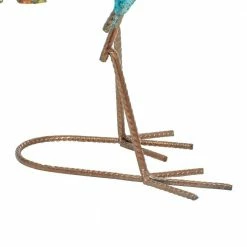 Litton Lane 20 in. Turquoise Metal Eclectic Bird Garden Sculpture -Litton Lane Sales Store litton lane garden statues 55238 fa 1000