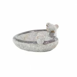 Litton Lane 6 in. Gray Polystone Country Bird Garden Sculpture -Litton Lane Sales Store litton lane garden statues 66916 4f 1000