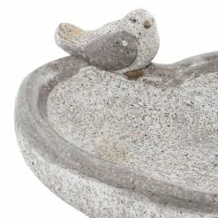 Litton Lane 6 in. Gray Polystone Country Bird Garden Sculpture -Litton Lane Sales Store litton lane garden statues 66916 fa 1000