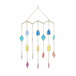 Litton Lane 29 in. Multi Metal Contemporary Windchime