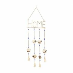 Litton Lane 33 in. Gold Metal Traditional Windchime -Litton Lane Sales Store litton lane wind chimes 040150 4f 1000