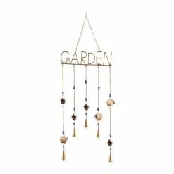 Litton Lane 36 in. Brass Metal Traditional Windchime -Litton Lane Sales Store litton lane wind chimes 040166 4f 1000