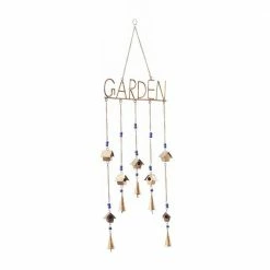 Litton Lane 36 in. Brass Metal Traditional Windchime -Litton Lane Sales Store litton lane wind chimes 040166 c3 1000