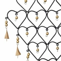 Litton Lane 27 in. Gold Metal Industrial Windchime -Litton Lane Sales Store litton lane wind chimes 040416 44 1000