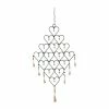 Litton Lane 27 in. Gold Metal Industrial Windchime