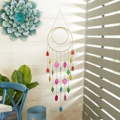 Litton Lane 49 in. Multi Metal Contemporary Windchime -Litton Lane Sales Store litton lane wind chimes 040418 31 1000