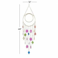 Litton Lane 49 in. Multi Metal Contemporary Windchime -Litton Lane Sales Store litton lane wind chimes 040418 76 1000