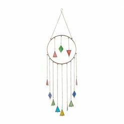 Litton Lane 44 in. Multi Aluminum Contemporary Windchime