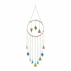 Litton Lane 44 in. Multi Aluminum Contemporary Windchime -Litton Lane Sales Store litton lane wind chimes 040444 66 1000