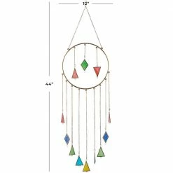 Litton Lane 44 in. Multi Aluminum Contemporary Windchime -Litton Lane Sales Store litton lane wind chimes 040444 76 1000