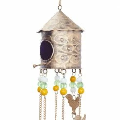 Litton Lane 35 in. Gold Metal Rustic Windchime -Litton Lane Sales Store litton lane wind chimes 040462 44 1000