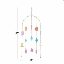 Litton Lane 34 in. Multi Metal Contemporary Windchime -Litton Lane Sales Store litton lane wind chimes 040506 76 1000