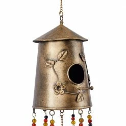 Litton Lane 42 in. Bronze Metal Rustic Windchime -Litton Lane Sales Store litton lane wind chimes 040540 44 1000