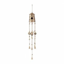 Litton Lane 42 in. Bronze Metal Rustic Windchime -Litton Lane Sales Store litton lane wind chimes 040540 4f 1000