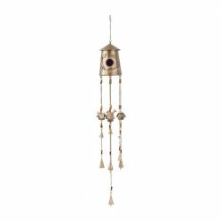 Litton Lane 42 in. Bronze Metal Rustic Windchime
