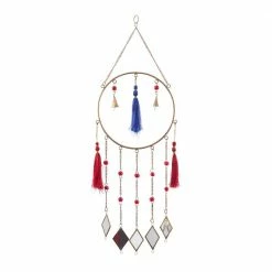 Litton Lane 31 in. Multi Metal Contemporary Windchime