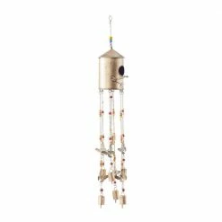 Litton Lane 32 in. Bronze Metal Rustic Windchime 16 Litton Lane 32 in. Bronze Metal Rustic Windchime -Litton Lane Sales Store litton lane wind chimes 040595 4f 1000