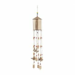 Litton Lane 32 in. Bronze Metal Rustic Windchime 13 Litton Lane 32 in. Bronze Metal Rustic Windchime -Litton Lane Sales Store litton lane wind chimes 040595 66 1000