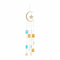 Litton Lane 41 in. Gold Metal Contemporary Windchime -Litton Lane Sales Store litton lane wind chimes 040717 66 1000