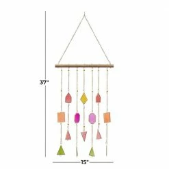 Litton Lane 37 in. Multi Metal Contemporary Windchime -Litton Lane Sales Store litton lane wind chimes 040840 76 1000