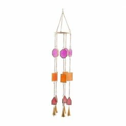 Litton Lane 34 in. Multi Metal Contemporary Windchime -Litton Lane Sales Store litton lane wind chimes 040843 4f 1000