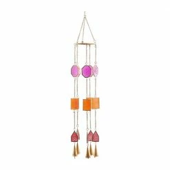 Litton Lane 34 in. Multi Metal Contemporary Windchime
