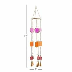 Litton Lane 34 in. Multi Metal Contemporary Windchime -Litton Lane Sales Store litton lane wind chimes 040843 76 1000