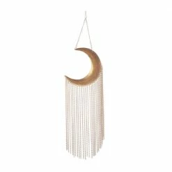 Litton Lane 30 In. Gold Metal Glam Windchime