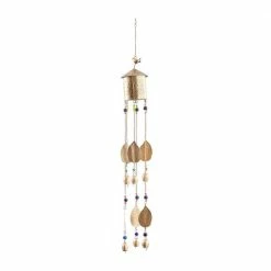 Litton Lane 38 in. Gold Metal Rustic Windchime -Litton Lane Sales Store litton lane wind chimes 040961 66 1000
