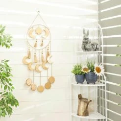 Litton Lane 42 in. Gold Wood Transitional Windchime 19 Litton Lane 42 in. Gold Wood Transitional Windchime -Litton Lane Sales Store litton lane wind chimes 040972 31 1000