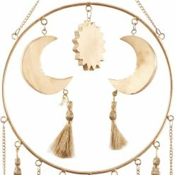 Litton Lane 42 in. Gold Wood Transitional Windchime 17 Litton Lane 42 in. Gold Wood Transitional Windchime -Litton Lane Sales Store litton lane wind chimes 040972 44 1000