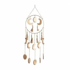 Litton Lane 42 in. Gold Wood Transitional Windchime 16 Litton Lane 42 in. Gold Wood Transitional Windchime -Litton Lane Sales Store litton lane wind chimes 040972 4f 1000