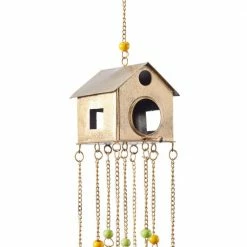 Litton Lane 36 in. Bronze Metal Rustic Windchime -Litton Lane Sales Store litton lane wind chimes 040997 44 1000