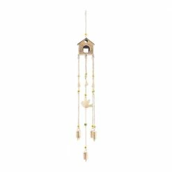 Litton Lane 36 in. Bronze Metal Rustic Windchime