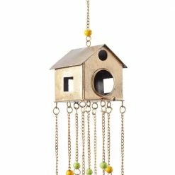 Litton Lane 36 in. Bronze Metal Rustic Windchime -Litton Lane Sales Store litton lane wind chimes 040997 77 1000