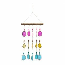 Litton Lane 30 in. Multi Metal Contemporary Windchime