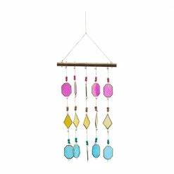 Litton Lane 30 in. Multi Metal Contemporary Windchime -Litton Lane Sales Store litton lane wind chimes 041035 66 1000